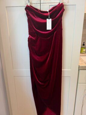 Aster The Label Strapless Gown